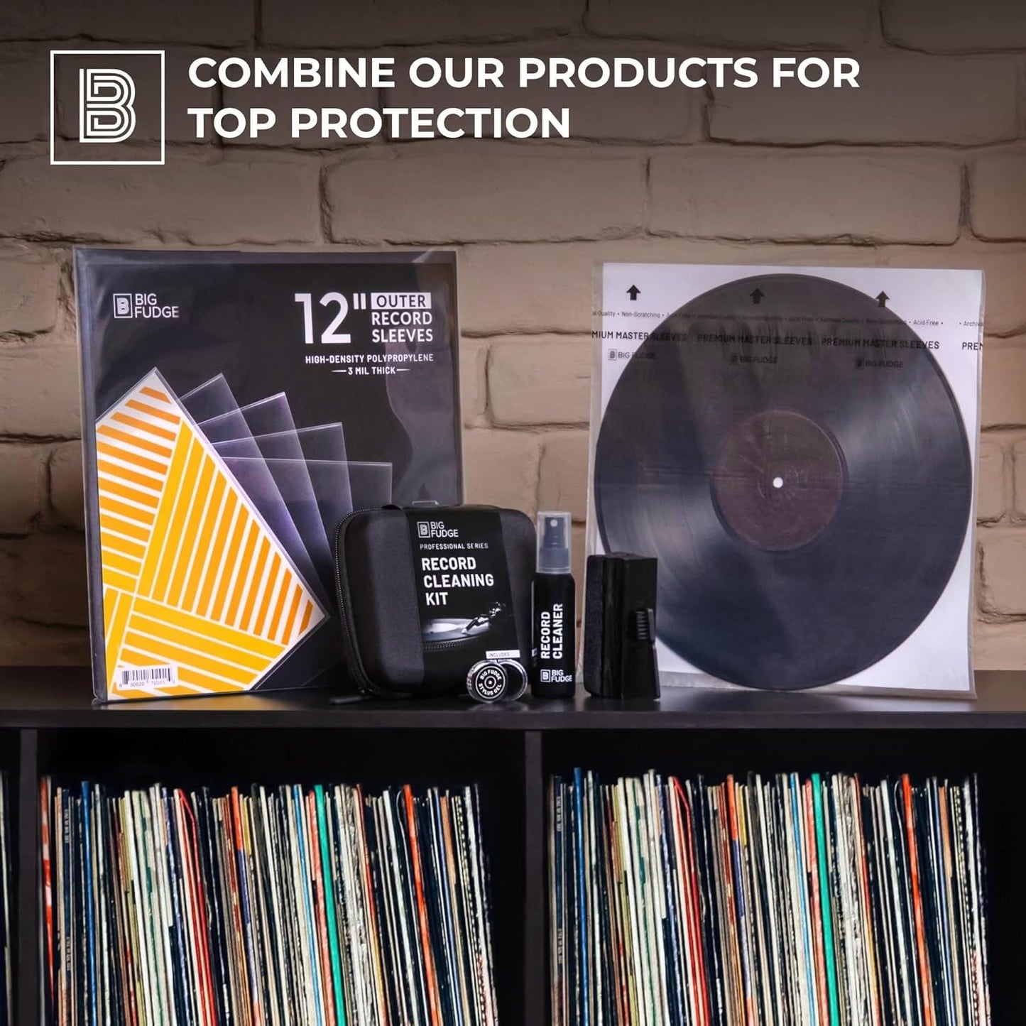 Record Cleaning Kit BFRC-Pro102 Professional Series Vinyl Set (Big Fudge)