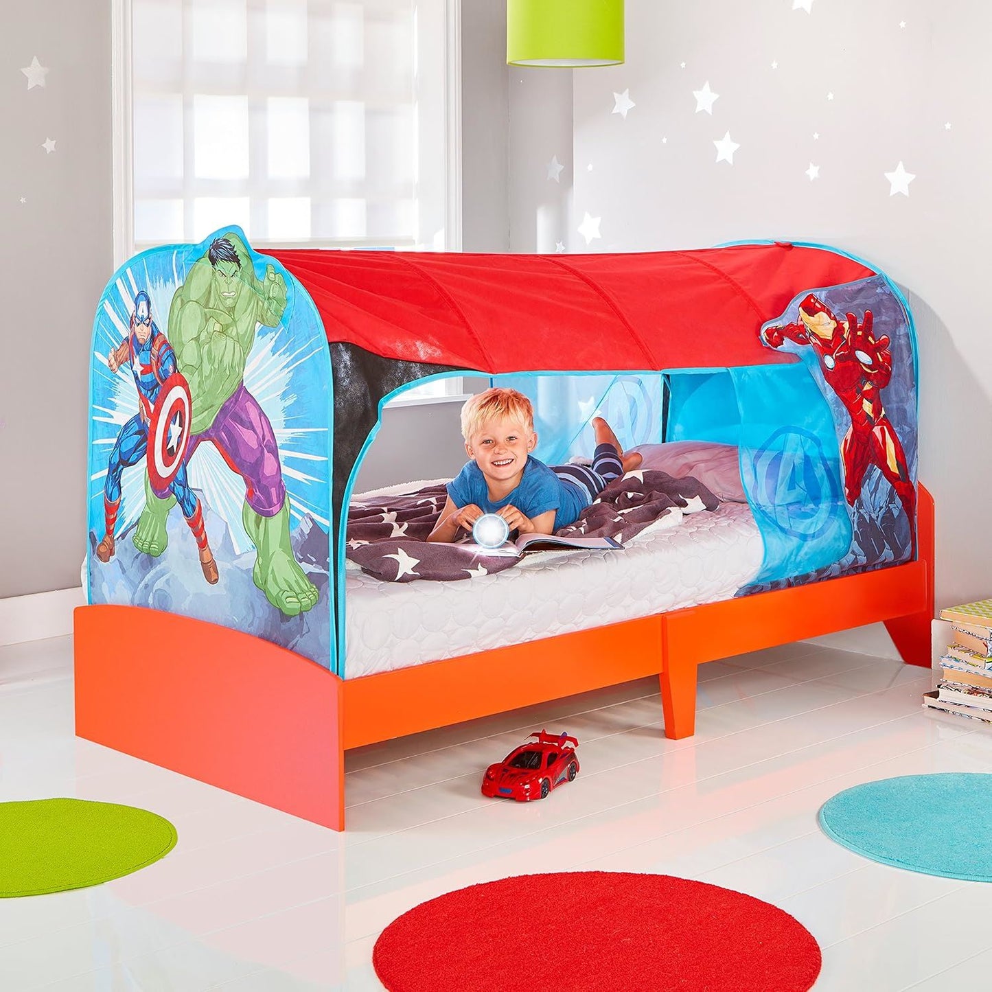 Marvel Avengers Over Bed Tent Den 17738 - Kids Children Playhouse Bedroom Fort