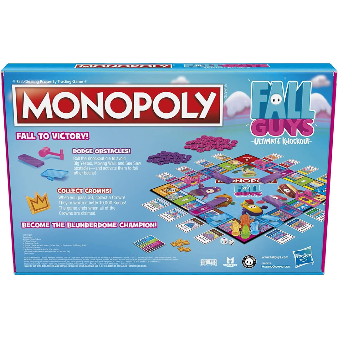 Monopoly Fall Guys Ultimate Knockout Edition Board Game F4749 Ages 8+