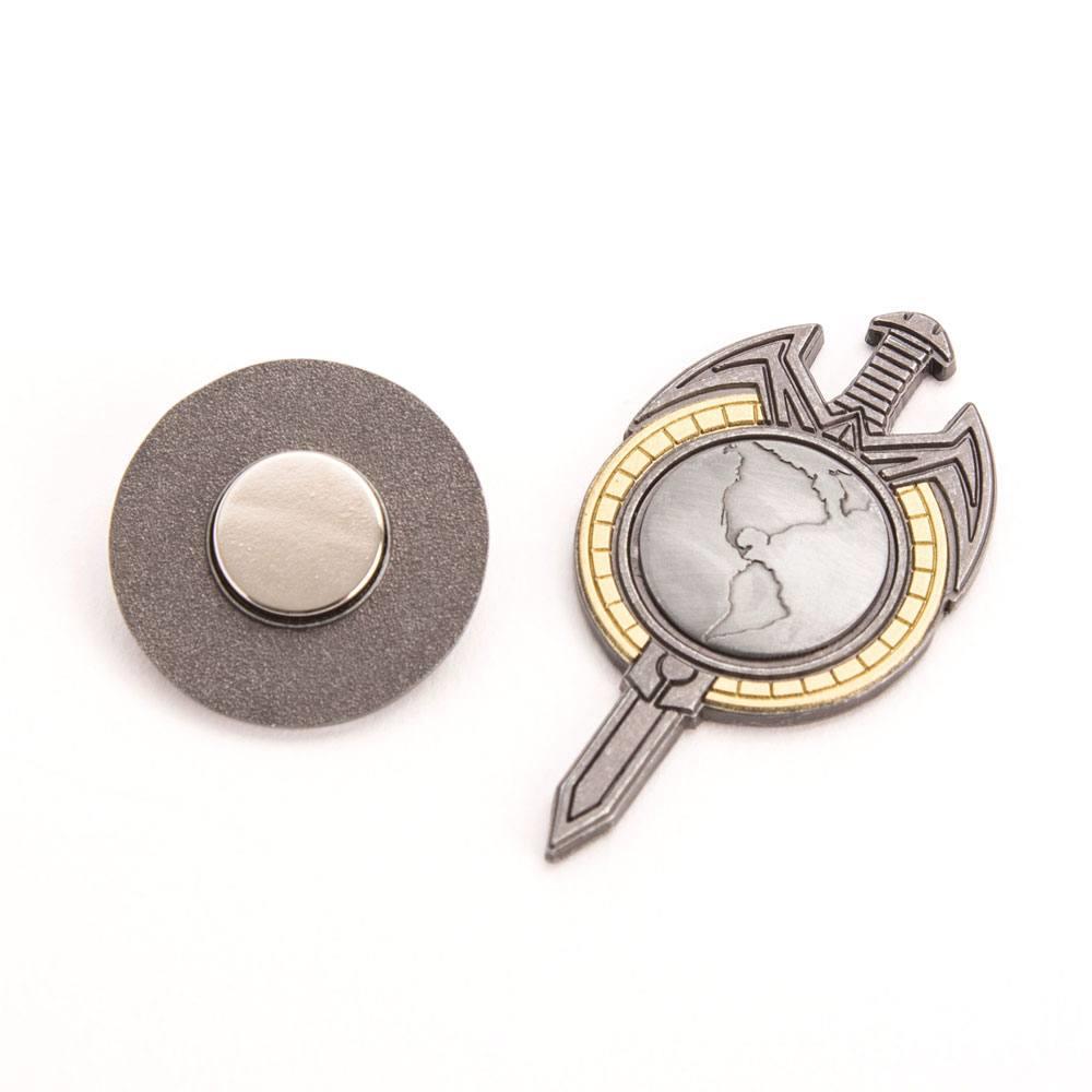 Terran Empire Magnetic Combadge Command Communicator Badge 1:1 Prop Replica (Star Trek: Mirror Universe / QMx)