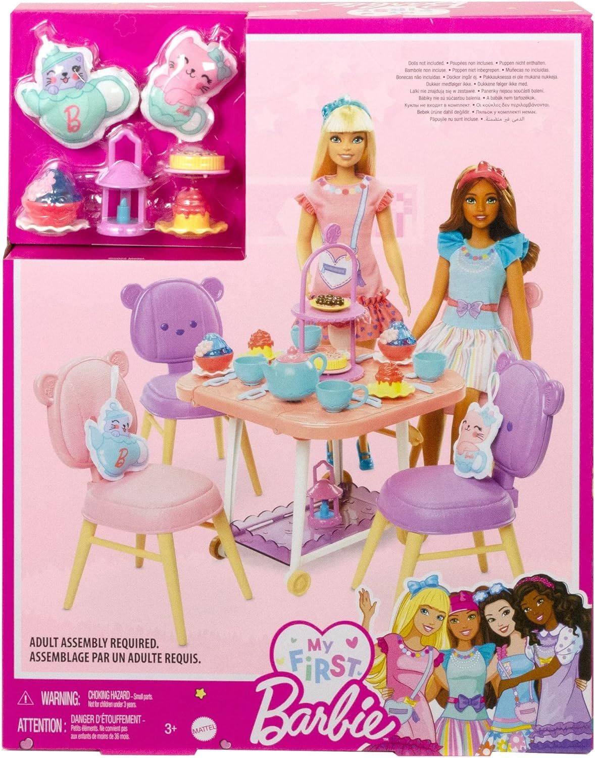 My First Barbie Tea Party Playset HMM65 Preschoolers Playset and Accessories (Barbie)