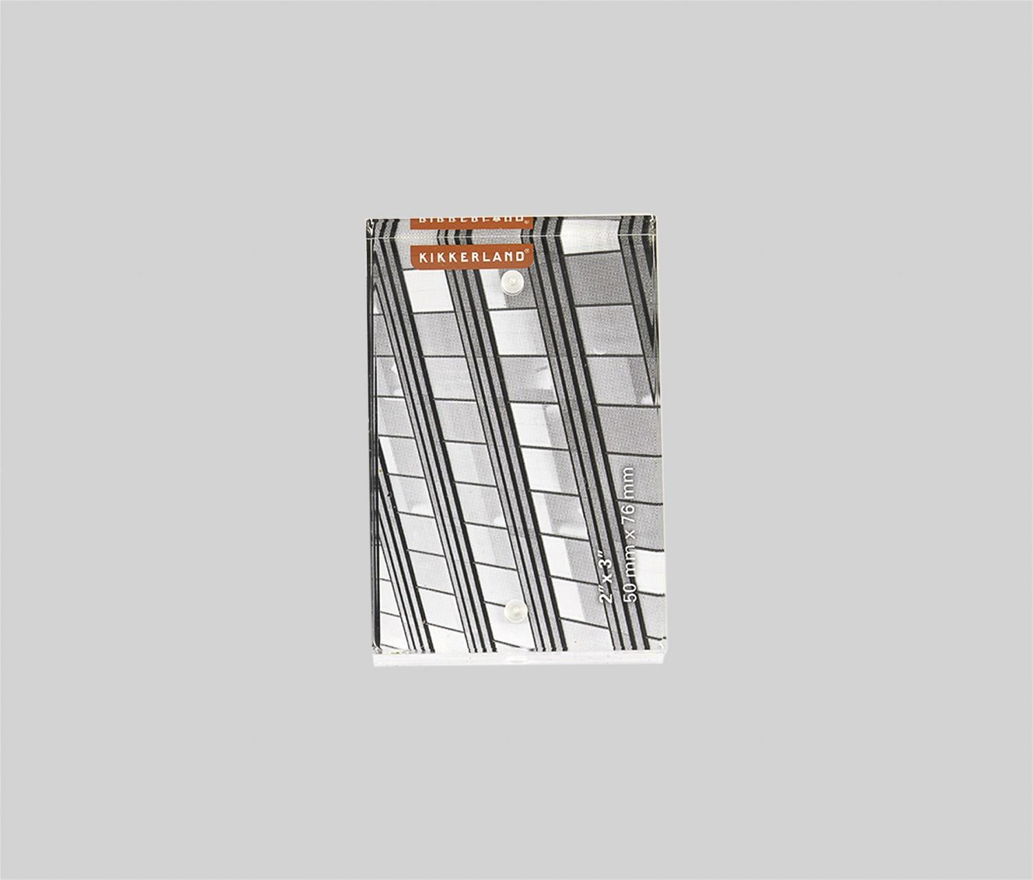 Kikkerland Clear Acrylic Photo Frame 2" x 3"