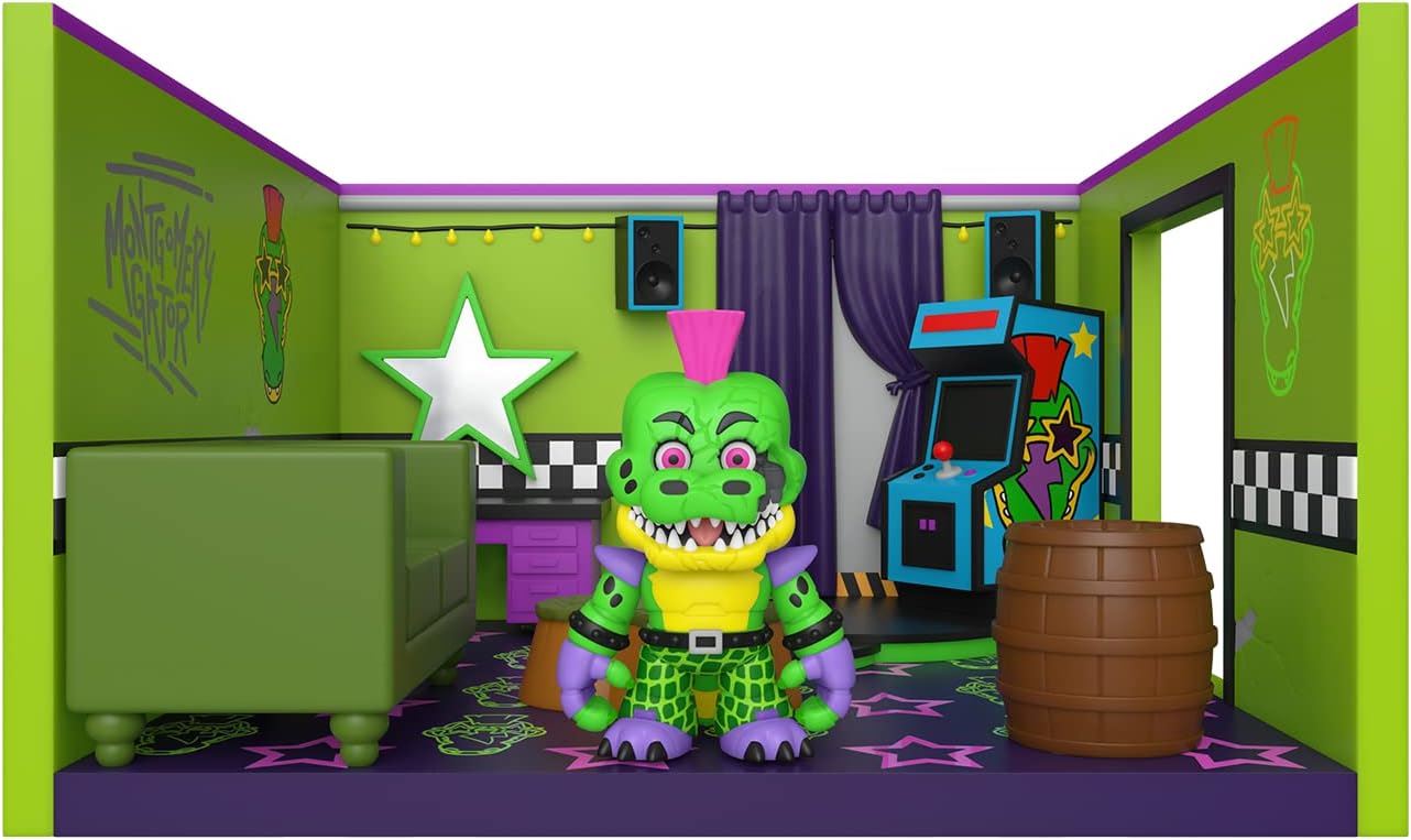 Montgomery Gator With Dressing Room Security Breach: Snaps! Vinyl Figure Playset FK70822 (FNAF / Five Nights At Freddy's)