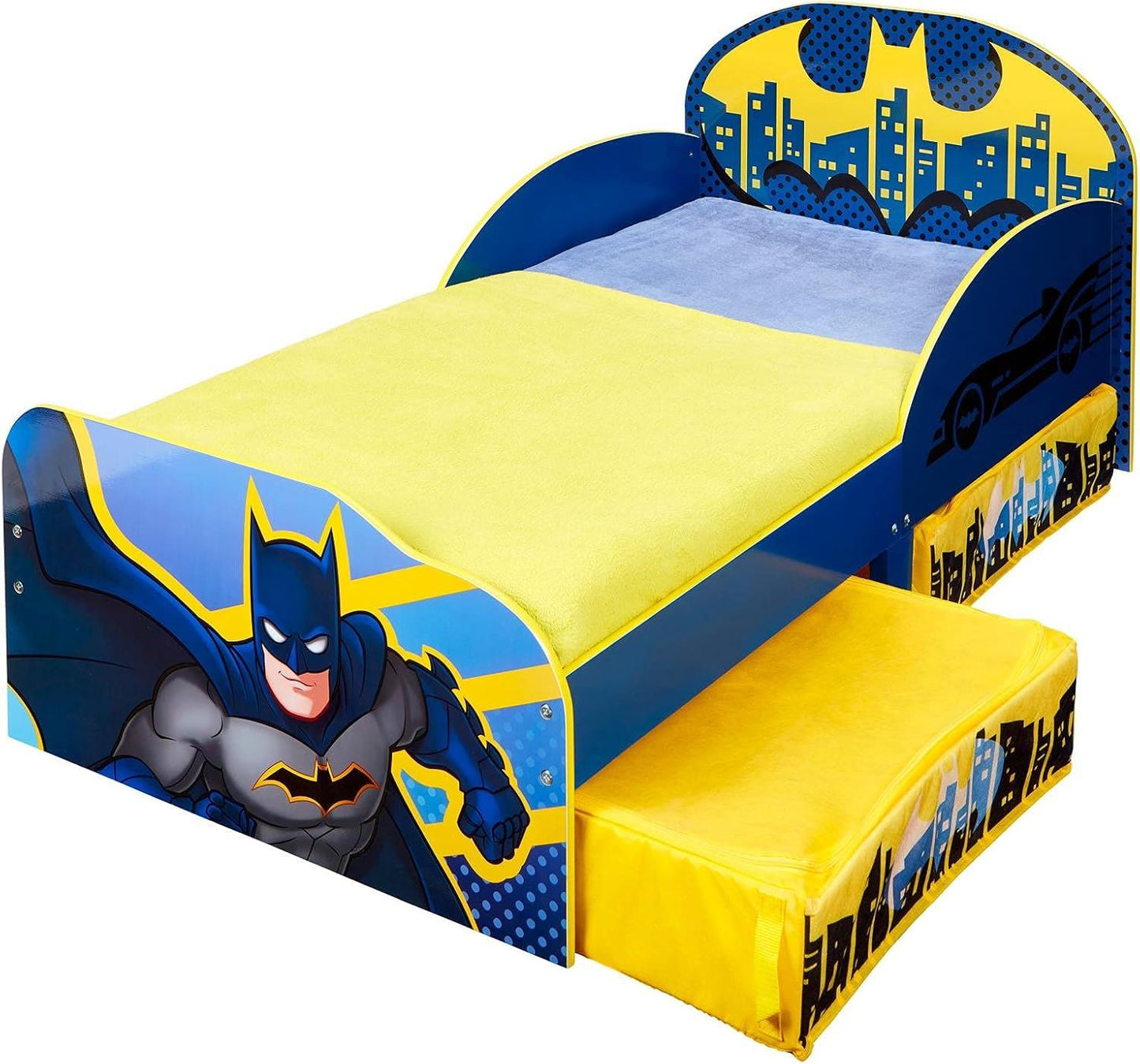Batman Kids Toddler Bed With Underbed Storage Drawers 90822