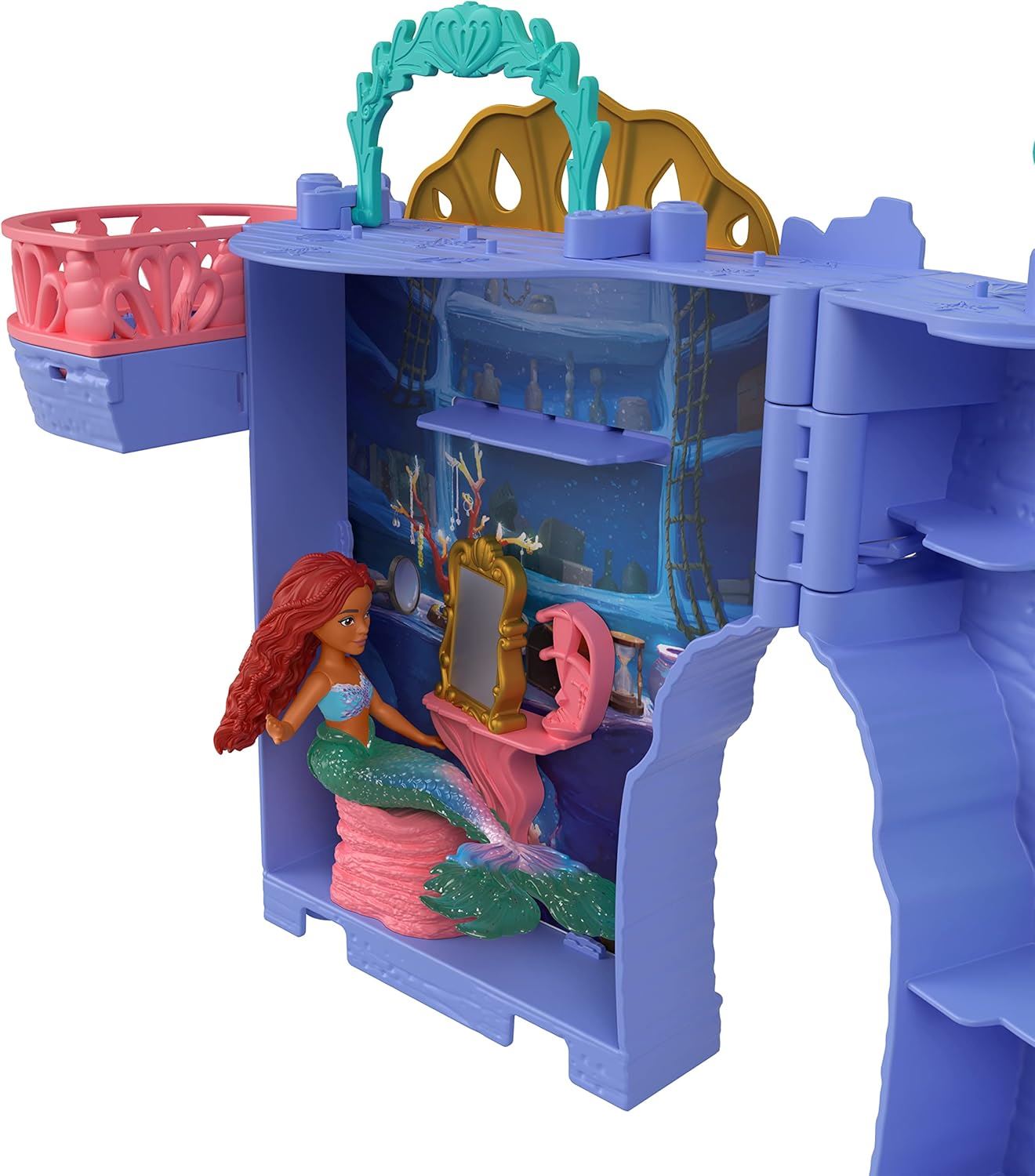 Ariel's Grotto HPL54 Playset and 10 Accessories (Disney: The Little Mermaid)