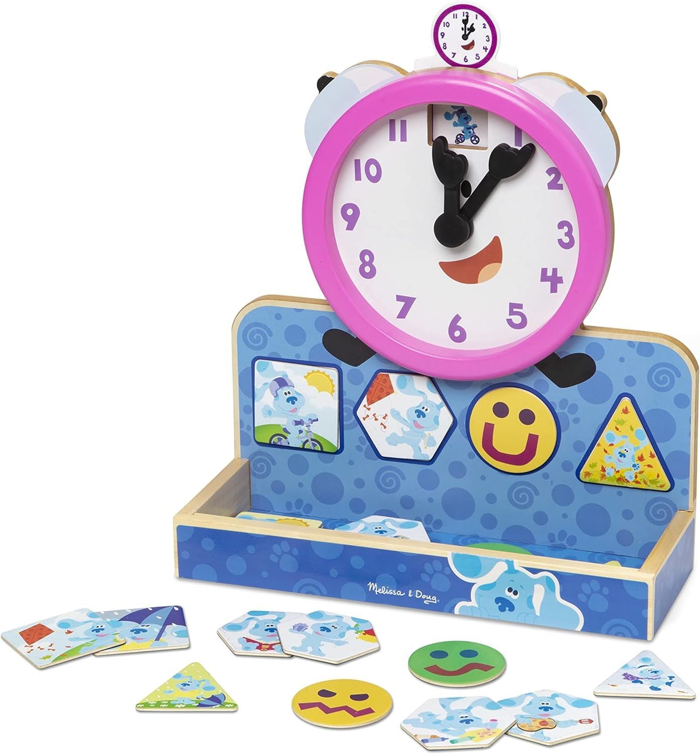 Tickety Tock Magnetic Clock 33014 Blue's Clues & You! Wooden Clock (Melissa & Doug)