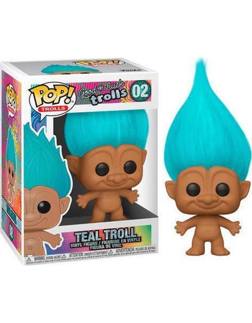 TEAL TROLL #02 Pop Vinyl Figure (Good Luck Trolls)