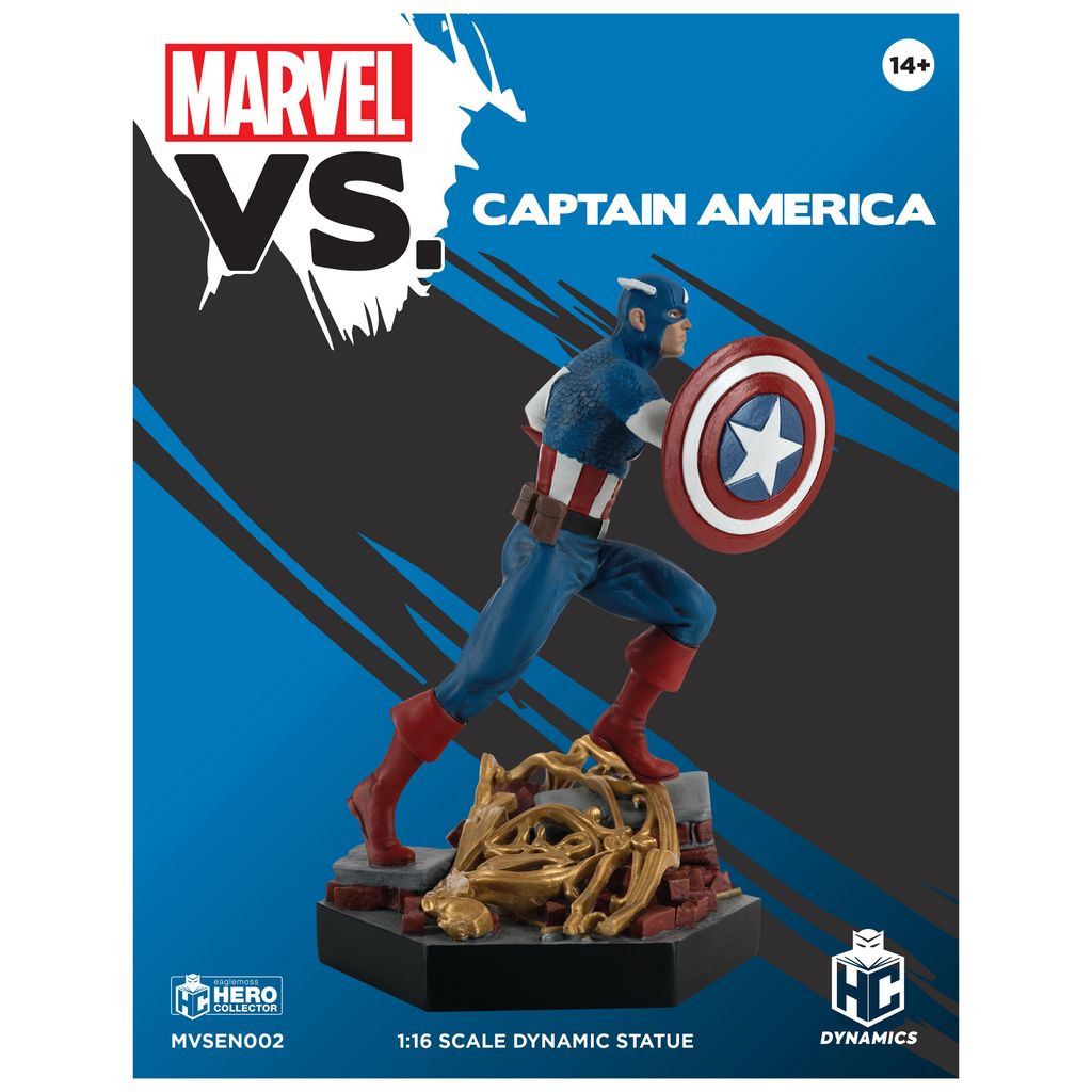 #2 MARVEL VS. CAPTAIN AMERICA 1:16 Scale Dynamic Statue Figure MVSEN002 (Eaglemoss)