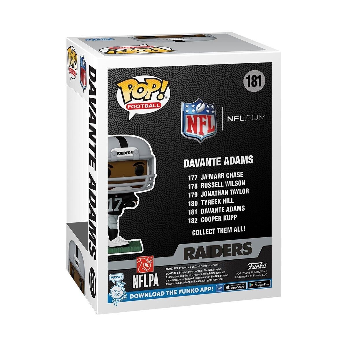 Davante Adams #181 Pop Vinyl Figure 72243 (POP! Football: NFL Las Vegas Raiders)