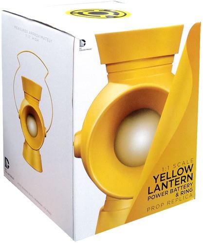 Yellow Lantern Power Battery & Ring Prop 1:1 Scale Replica 31664 (DC Collectibles)