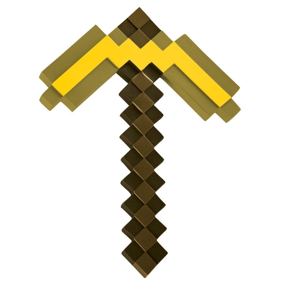 Gold Pickaxe Plastic Replica Toy 112299 (Minecraft)