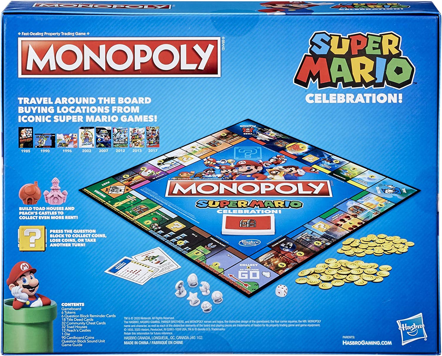 Monopoly Super Mario Celebration Edition Board Game E9517