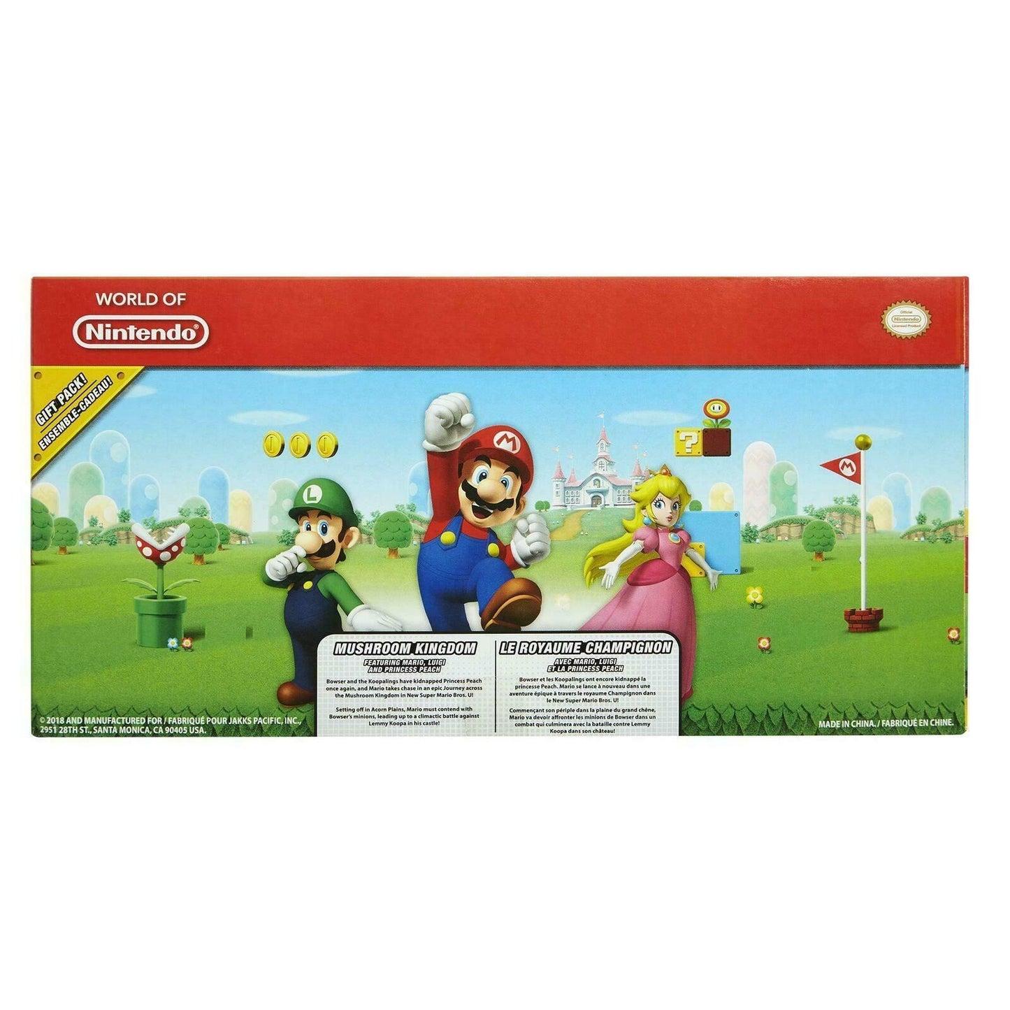 World of Nintendo Mushroom Kingdom Pack – 4″ Action Figure 3-Pack from Super Mario Series (Jakks Pacific)