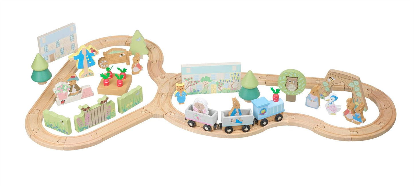 Orange Tree Toys Peter Rabbit Radish Express Wooden Train Set 3+ Years
