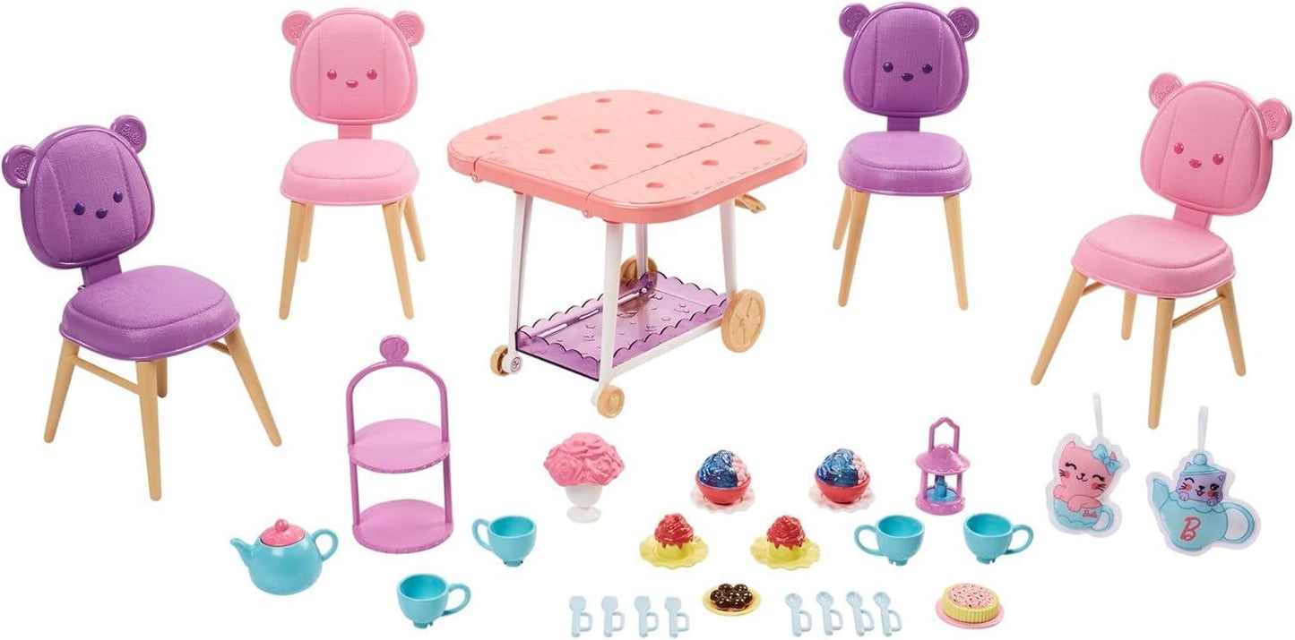 My First Barbie Tea Party Playset HMM65 Preschoolers Playset and Accessories (Barbie)