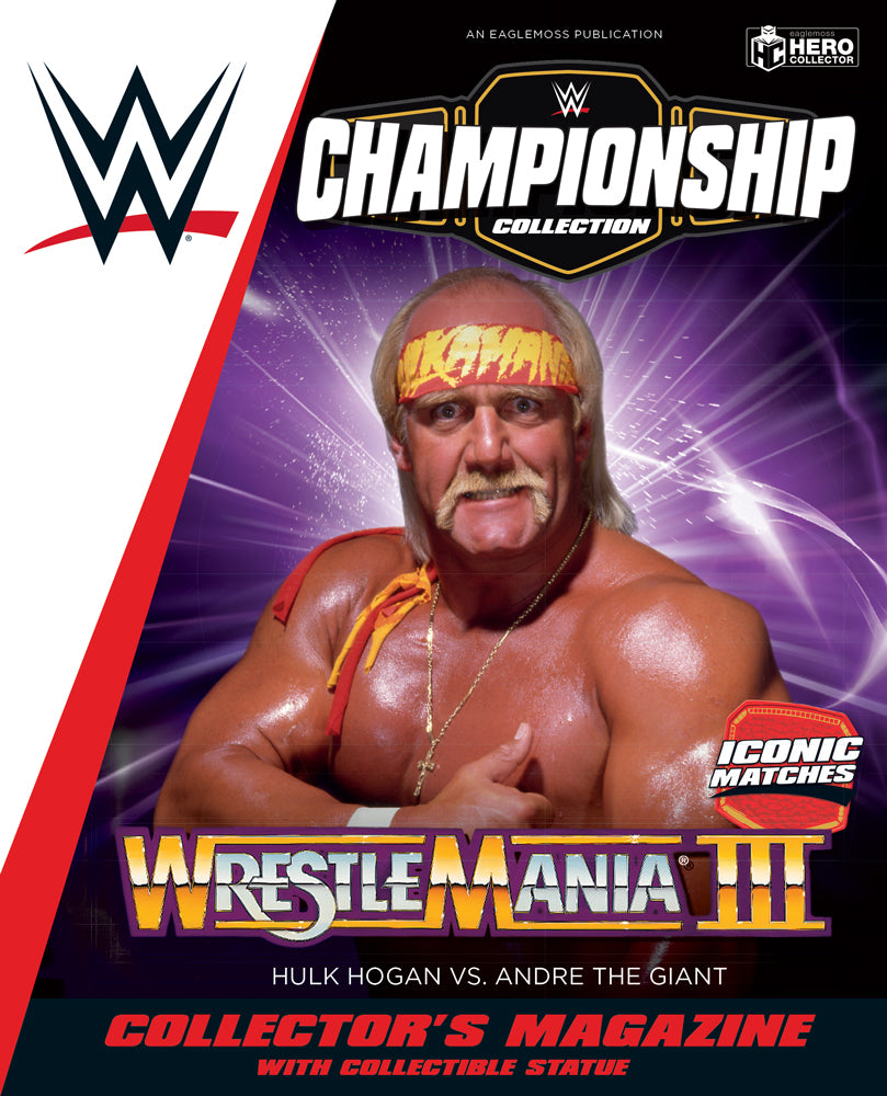 Andre the Giant vs. Hulk Hogan Wrestlemania III Figures WWEUK803 Iconic Matches (Eaglemoss / WWE Championship Collection)