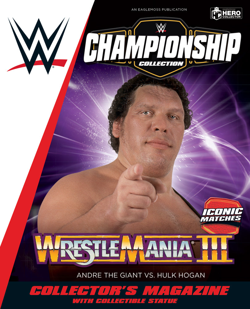 Andre the Giant vs. Hulk Hogan Wrestlemania III Figures WWEUK803 Iconic Matches (Eaglemoss / WWE Championship Collection)