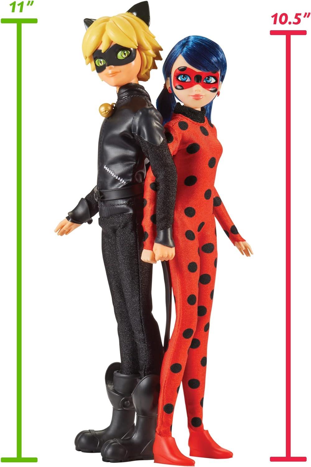 Ladybug & Cat Noir Miraculous 2-Pack Mission Accomplished Fashion Dolls LB000011
