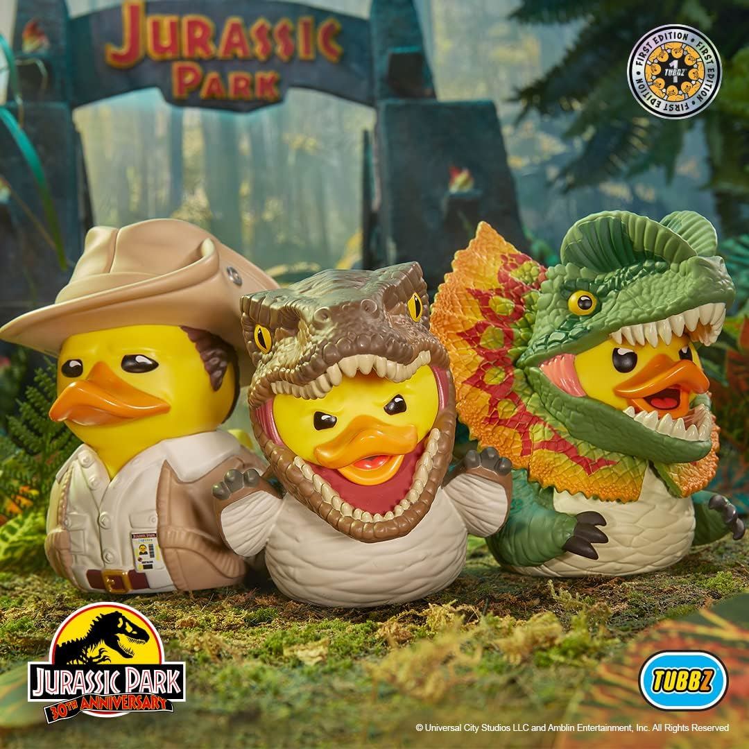Robert Muldoon Duck First Edition Jurassic Park Collectable TUBBZ Vinyl Rubber