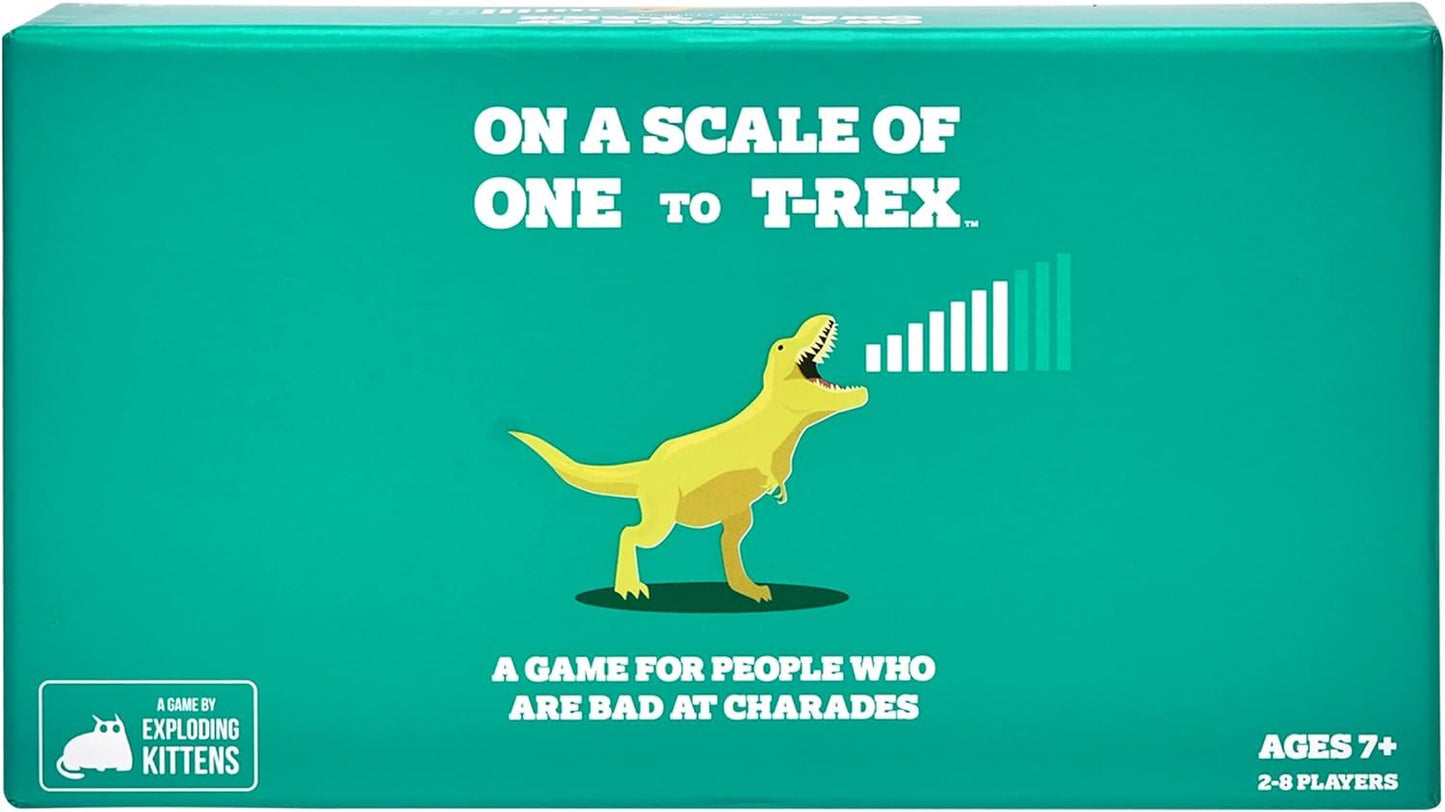 On a Scale of One to T-Rex Party Card Game (Exploding Kittens)