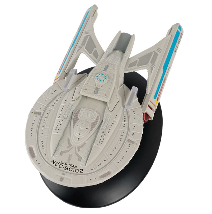 #05 U.S.S. Titan NCC-80102 (Luna Class) Model Diecast Ship BONUS ISSUE (Eaglemoss / Star Trek)