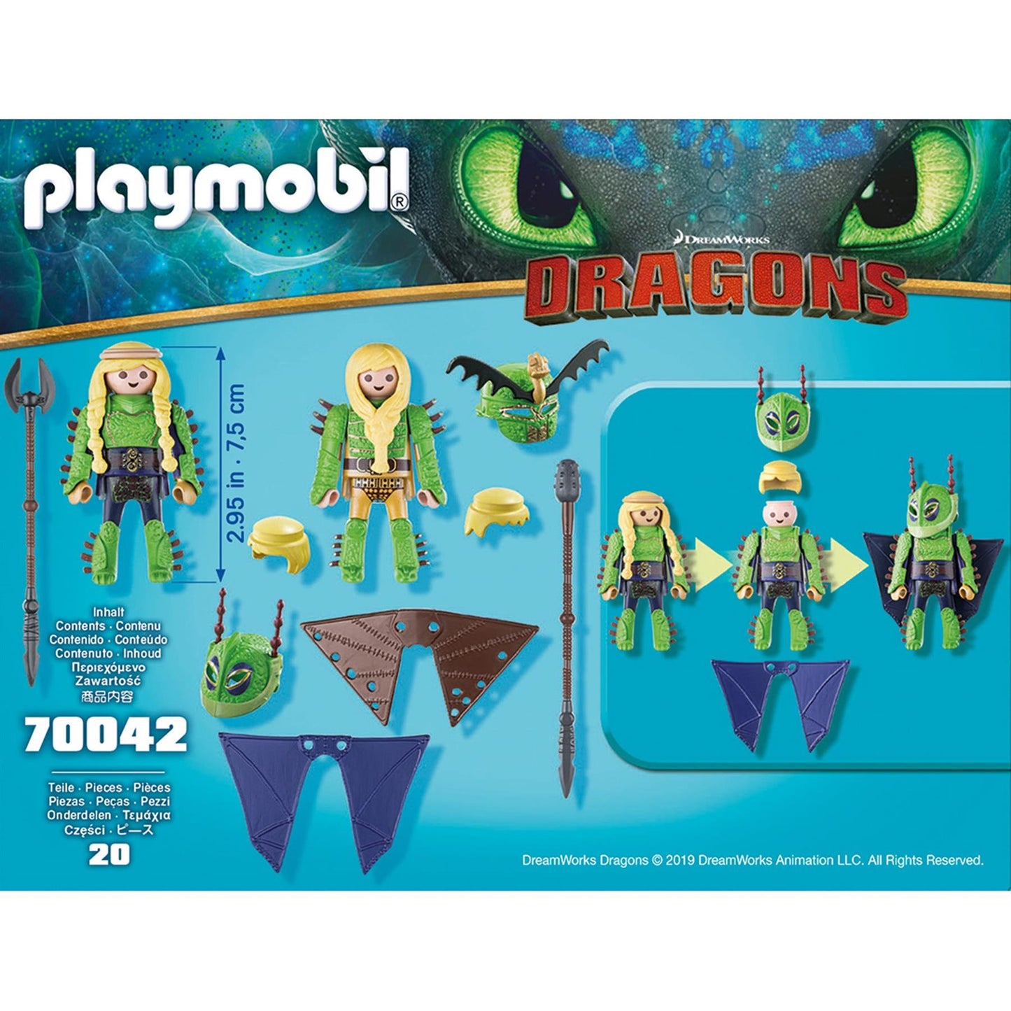 Playmobil Dragons RUFFNUT AND TUFFNUT with Flight Suit 70042 Playset Figures
