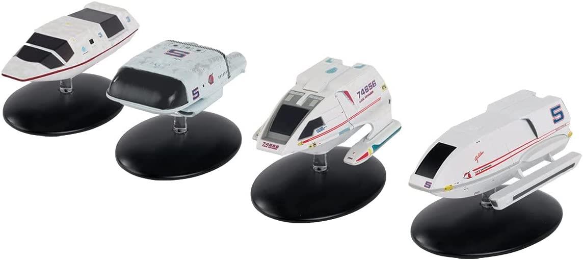 Shuttlecraft Set 5 (Air Tram, Tug, Galileo & Type-8) Model Diecast SSSUK713 Collector's Ships (Eaglemoss / Star Trek)