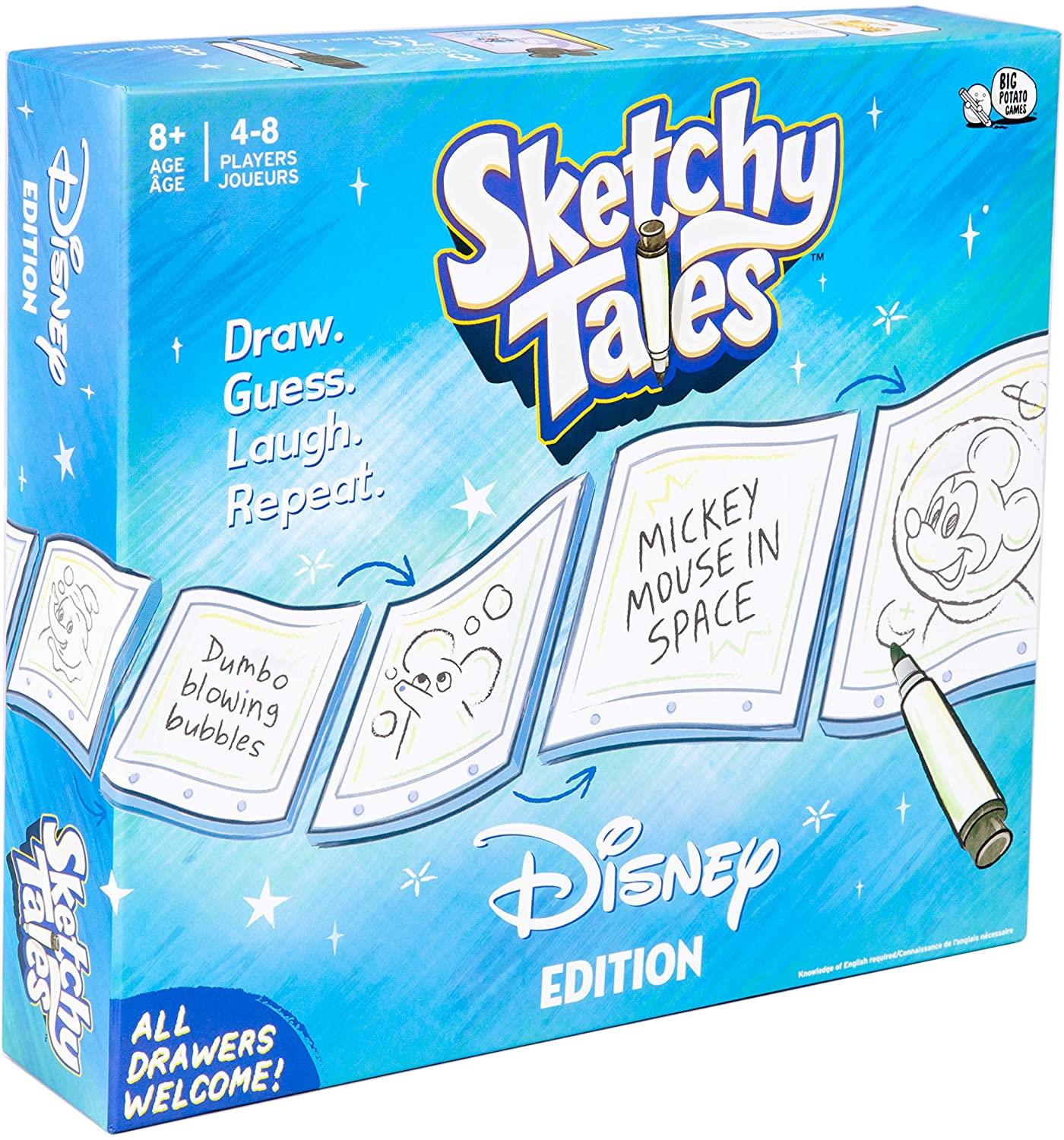 Big Potato Disney Sketchy Tales Magical Kids Drawing Board Game