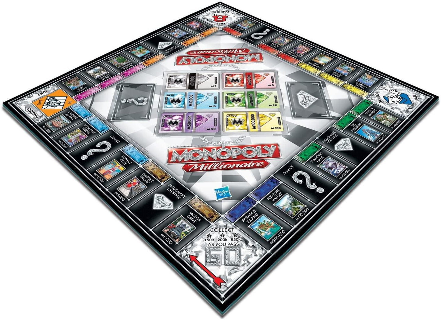 Hasbro MONOPOLY MILLIONAIRE Board Game 2012 Family Complete
