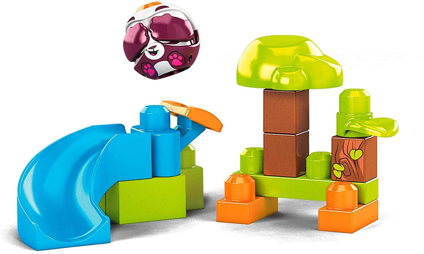 Fisher-Price Mega Bloks Peek-A-Blocks PANDA SLIDE Building Set