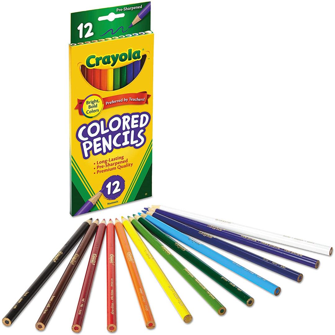 Crayola Coloured Colored Pencils 68-4012 12 Pack Assorted Colours Full Legnth