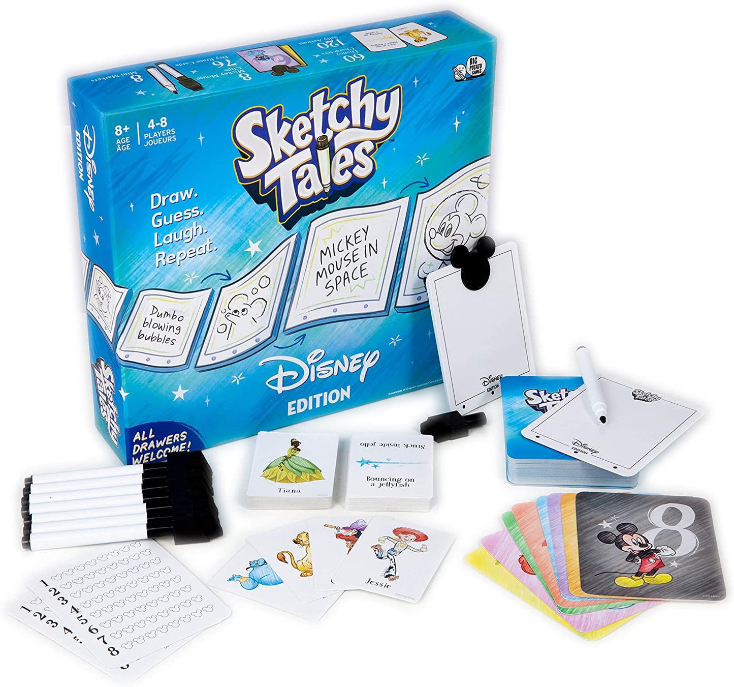 Big Potato Disney Sketchy Tales Magical Kids Drawing Board Game