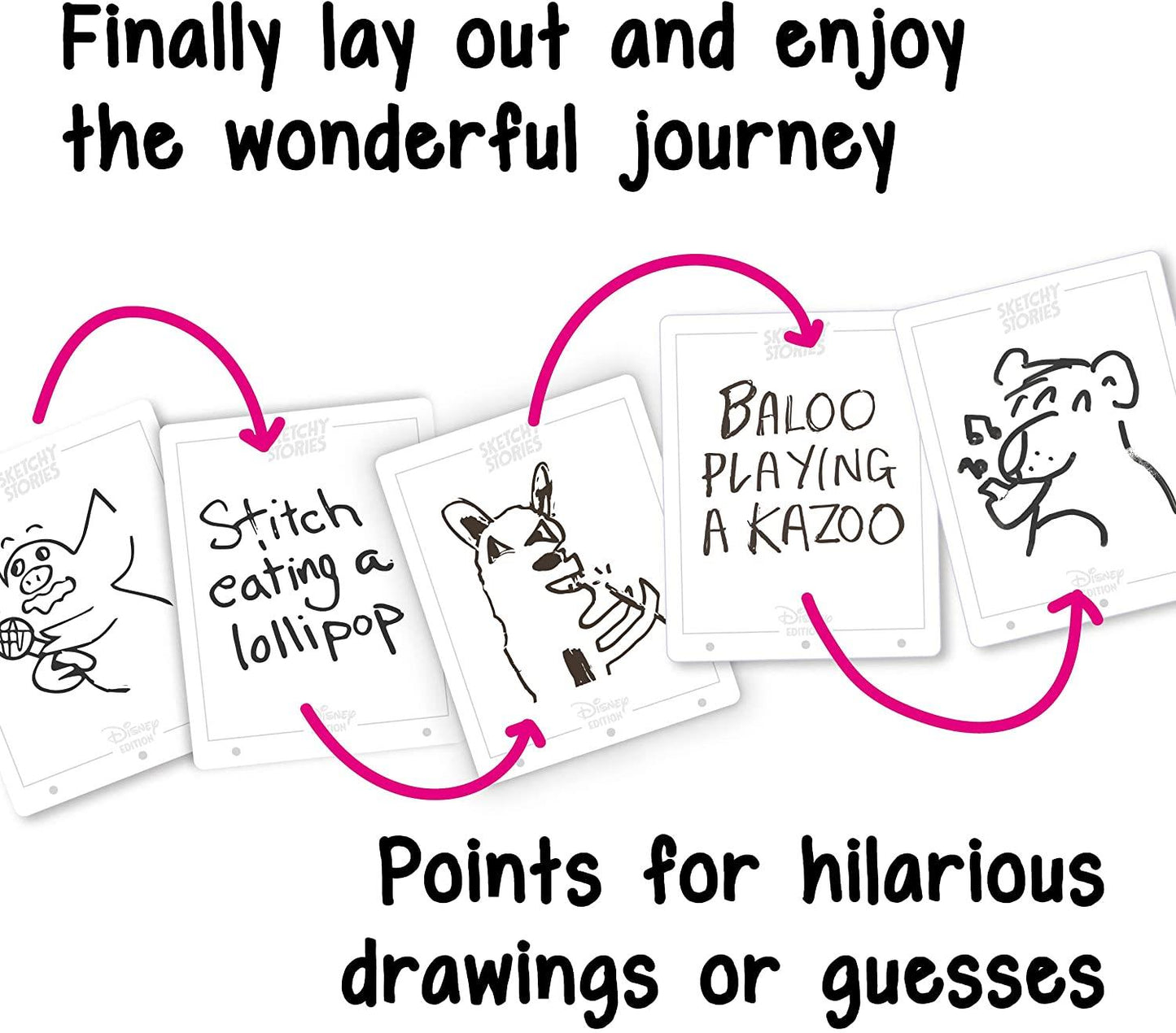 Big Potato Disney Sketchy Tales Magical Kids Drawing Board Game