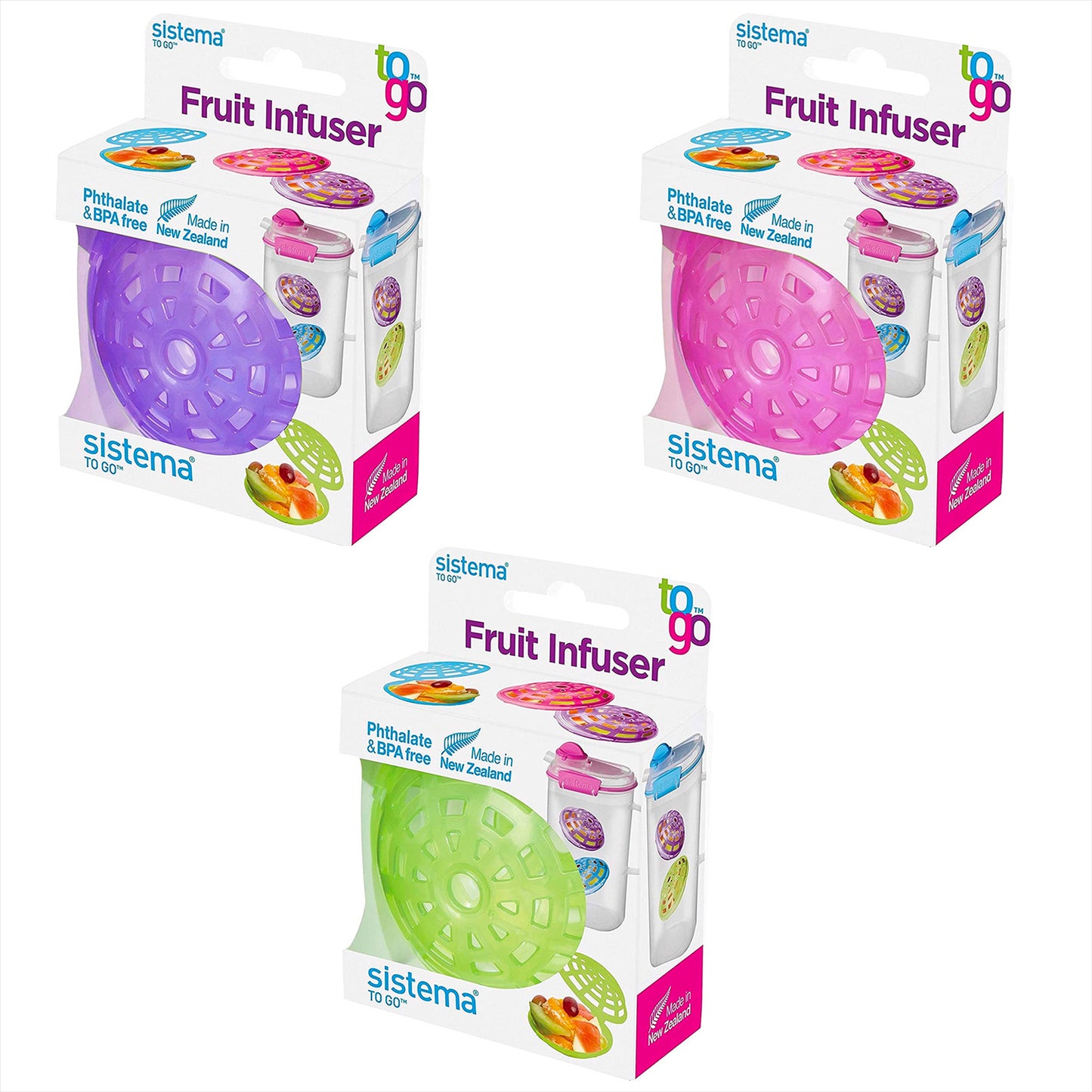 Fruit Infuser Sistema To Go Water Drink Added Flavour Vitamins 21129