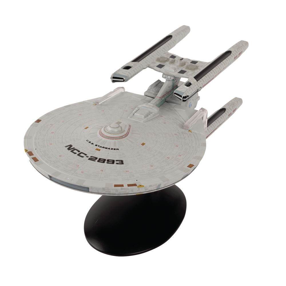 #31 U.S.S. Stargazer NCC-2893 XL Edition Starship Ship Model Die Cast Starship SSSUK631 (Eaglemoss / Star Trek)