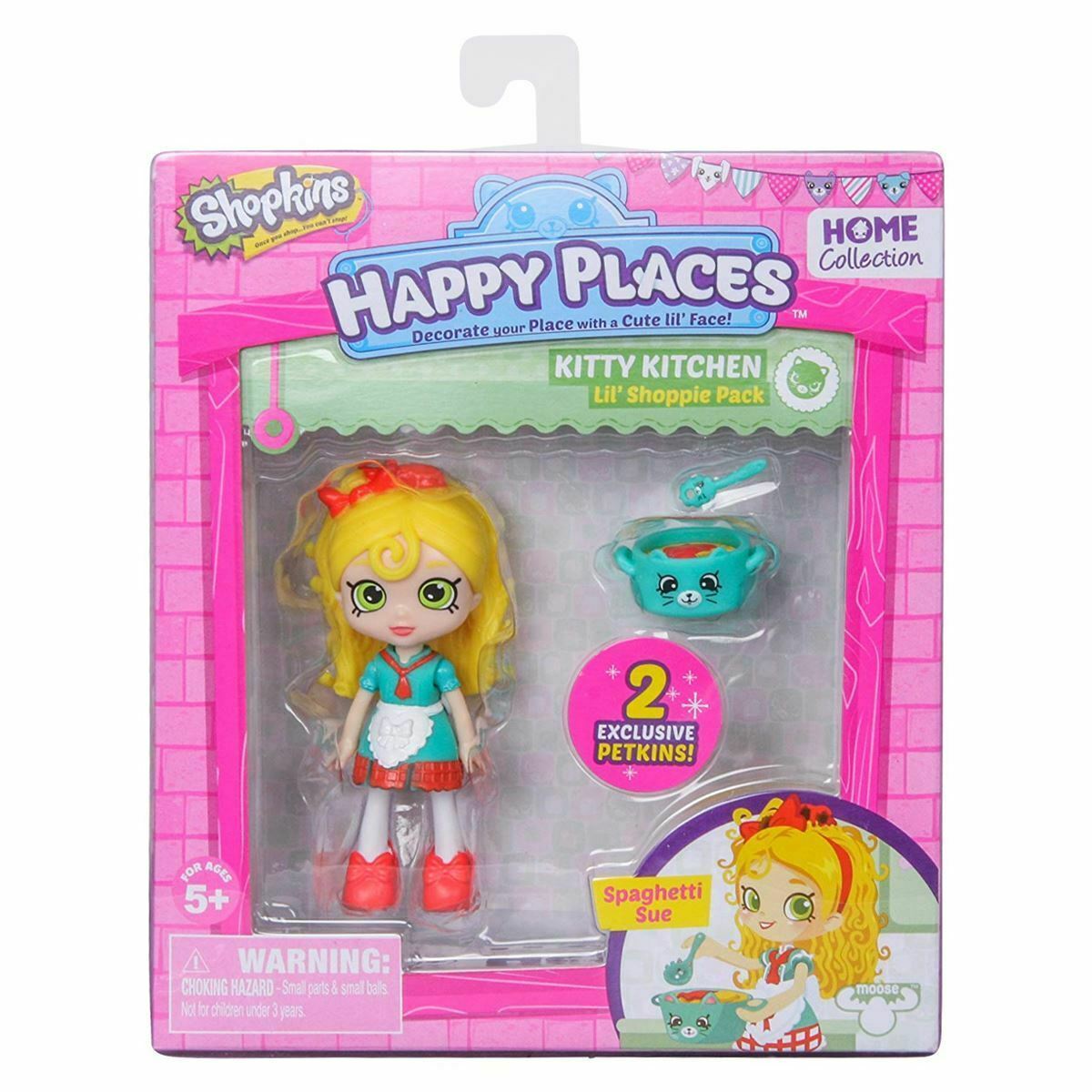 Shopkins Kitty Kitchen Spaghetti Sue Lil' Shoppie Pack Official