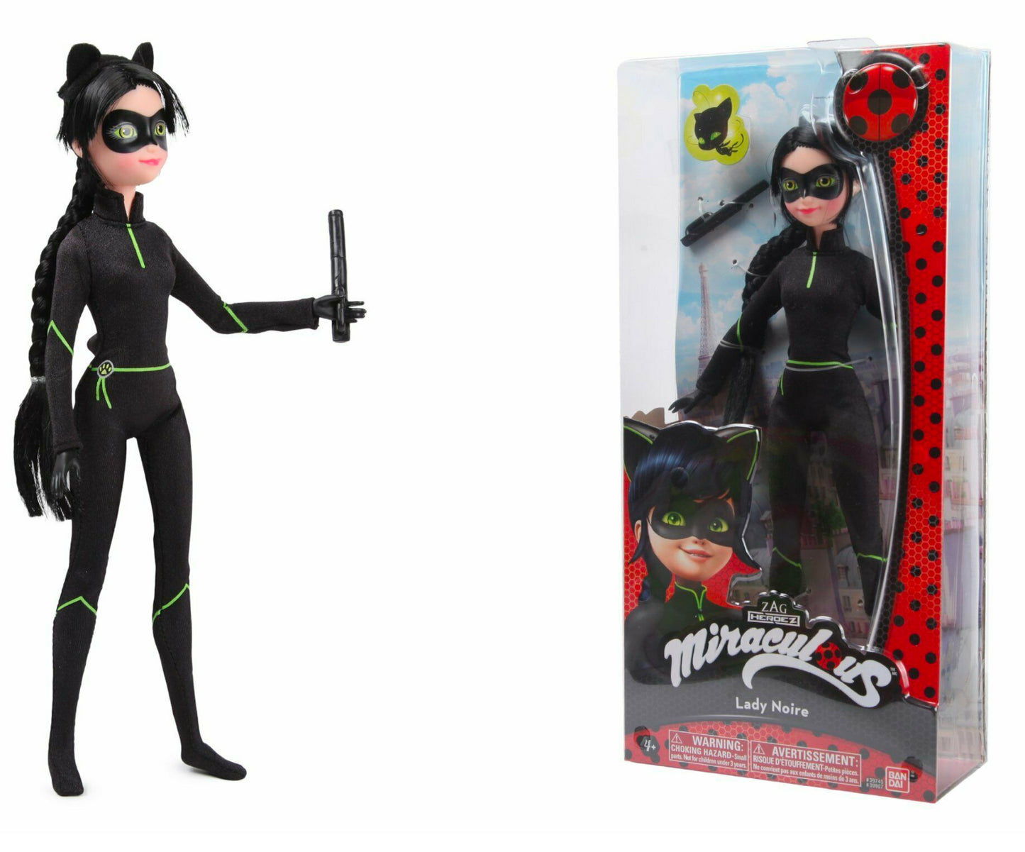 Miraculous LADY NOIR Ladybug Fashion Doll Action Figure Bandai 39907