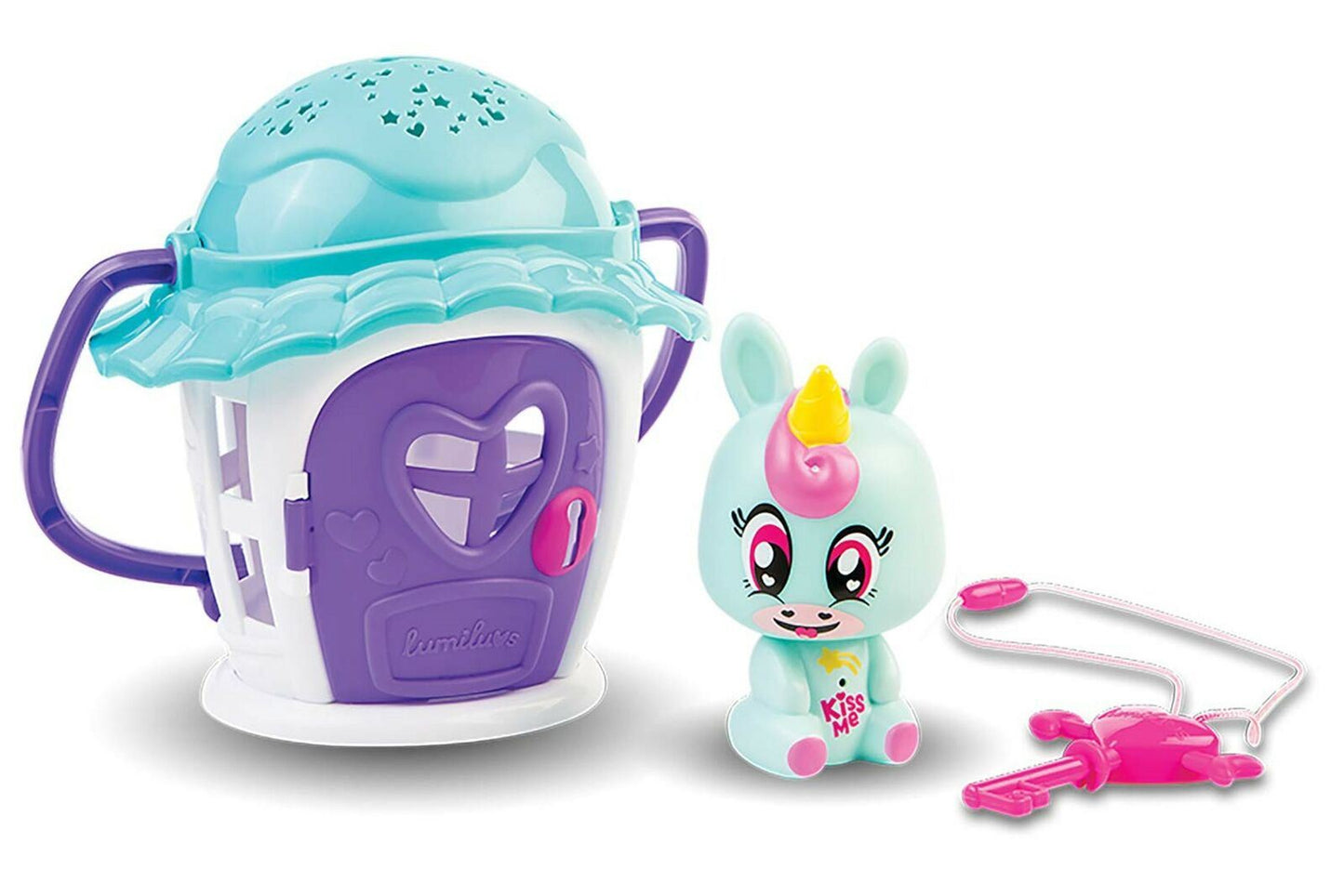 LumiLuvs STARLIGHT COTTAGE Nightlite Unicorn Night Light Playset Projector