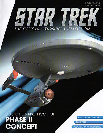 #508 USS Enterprise Phase 2 Anniversaire Modèle Die Cast Ship Star Trek