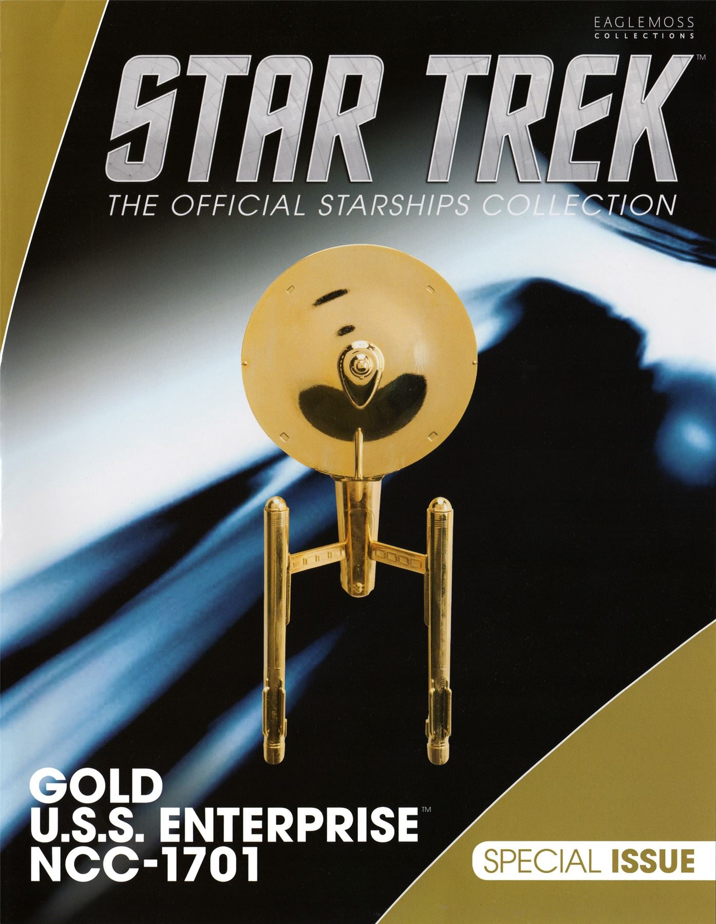 #23 Gold U.S.S. Enterprise NCC-1701 Model Die Cast Ship SPECIAL ISSUE (Eaglemoss / Star Trek)