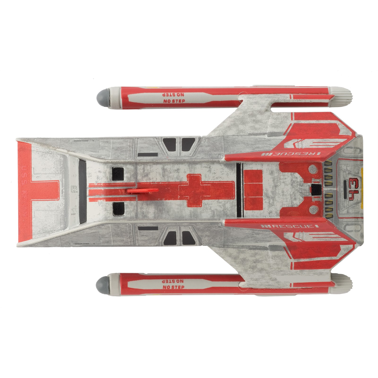 #15 Kelvin-Type Med Evac Shuttle Model Diecast Shuttlecraft Ship (Eaglemoss / Star Trek)