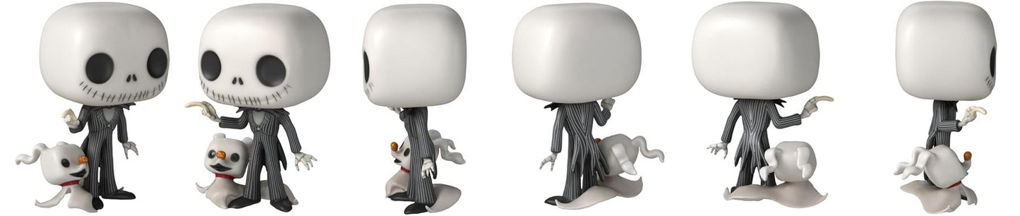 Jack Skellington with Zero #809 Jumbo 10" Pop Vinyl Figure (Tim Burton's The Night Before Christmas)