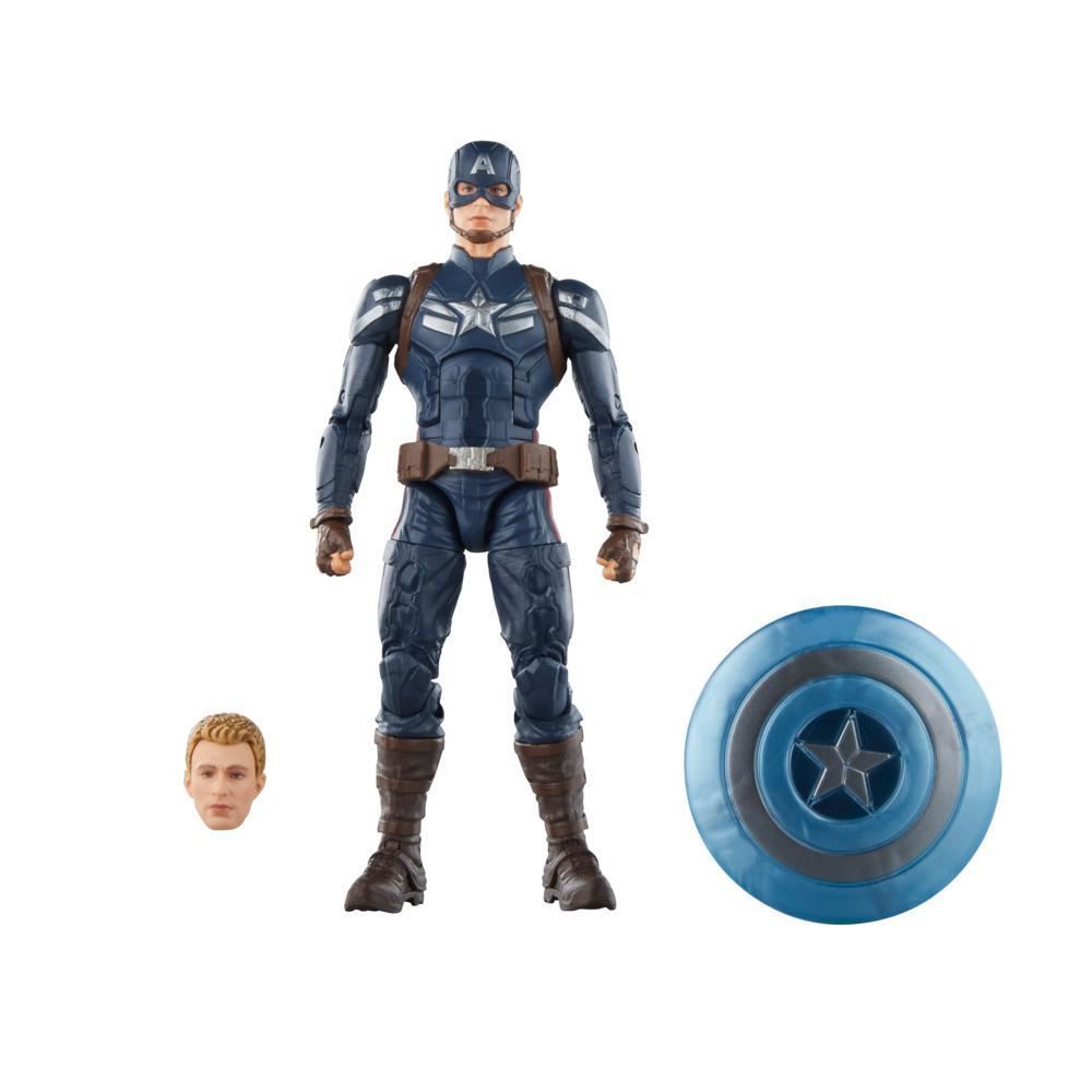 Captain America 6″ Action Figure – Marvel Legends Series F6520 by Hasbro – Fully Articulated Hero Shield Accessory