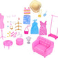 Barbie Doll & Closet Fashion Set HPL78 (Barbie)