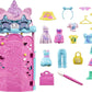 Glam It Up Style Studio HKW09 Playset With 2 Dolls Color Change & 19 Accessories (Polly Pocket)