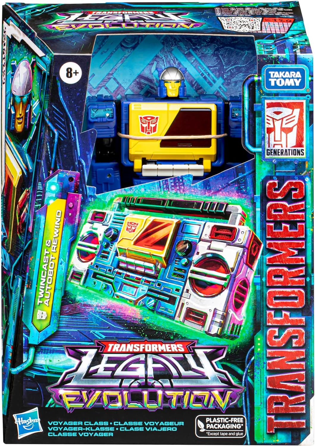 Twincast & Autobot Rewind F7208 7" Action Figures Transformers Legacy Evolution