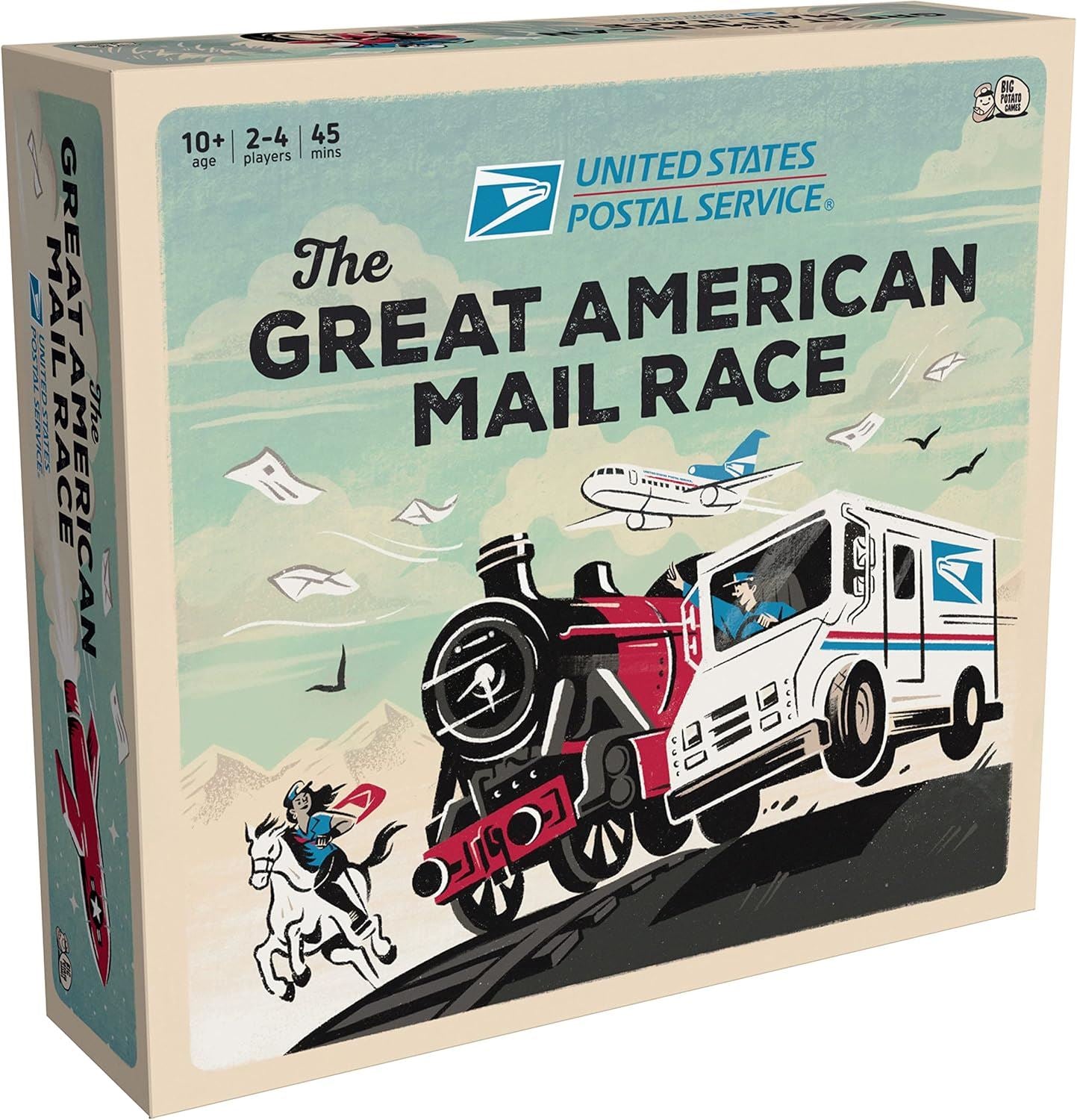 The Great American Mail Race Family Board Game (Big Potato Games)