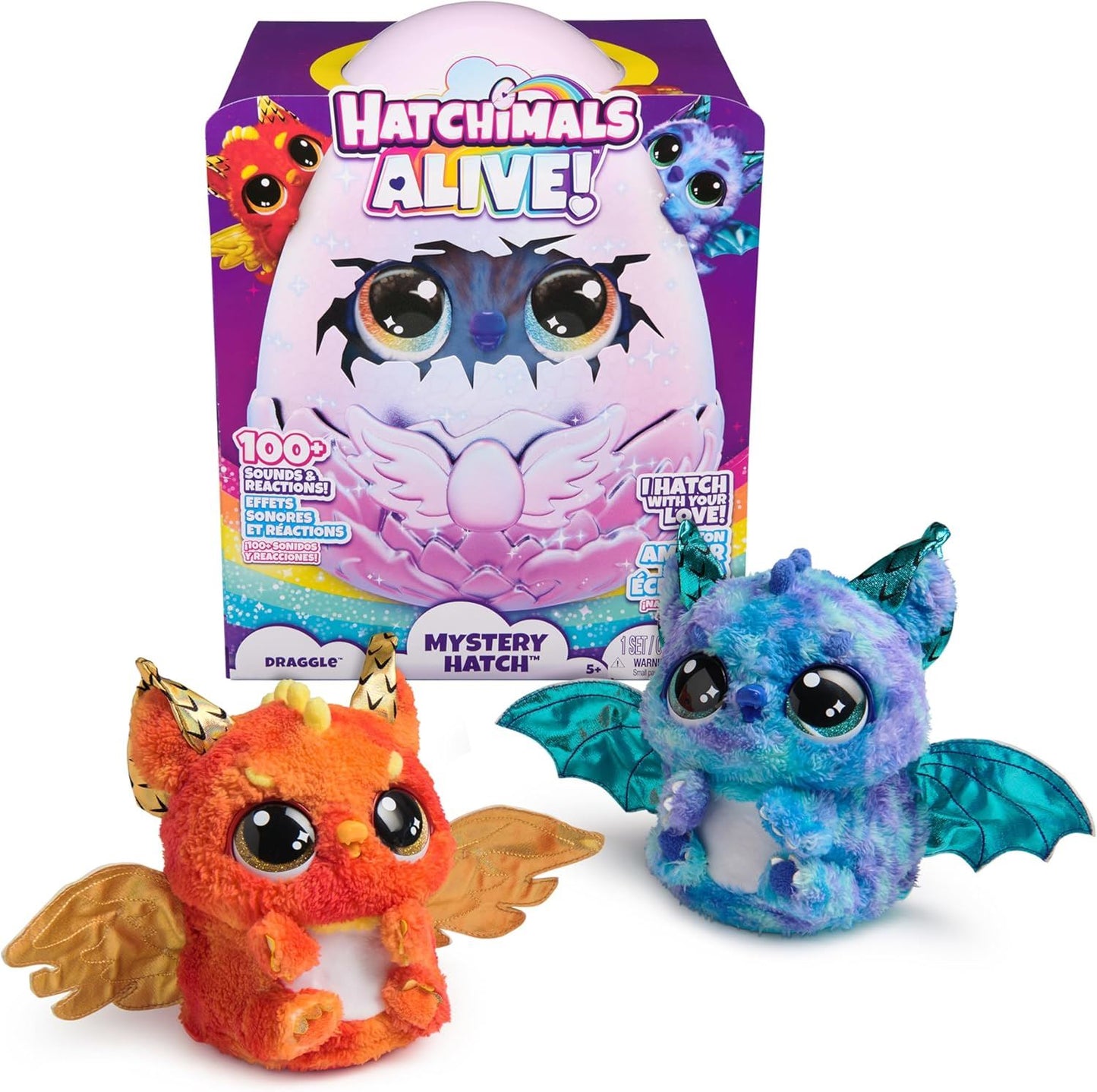 Hatchimals Alive! Mystery Hatch Draggle Electronic Pet 6069282 (Hatchimals)