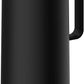 Tramontina Exata 1L Thermal Flask 61637/103 – Black Glass-Lined Vacuum Insulated Bottle Carafe with Cup Lid for Hot & Cold Drinks