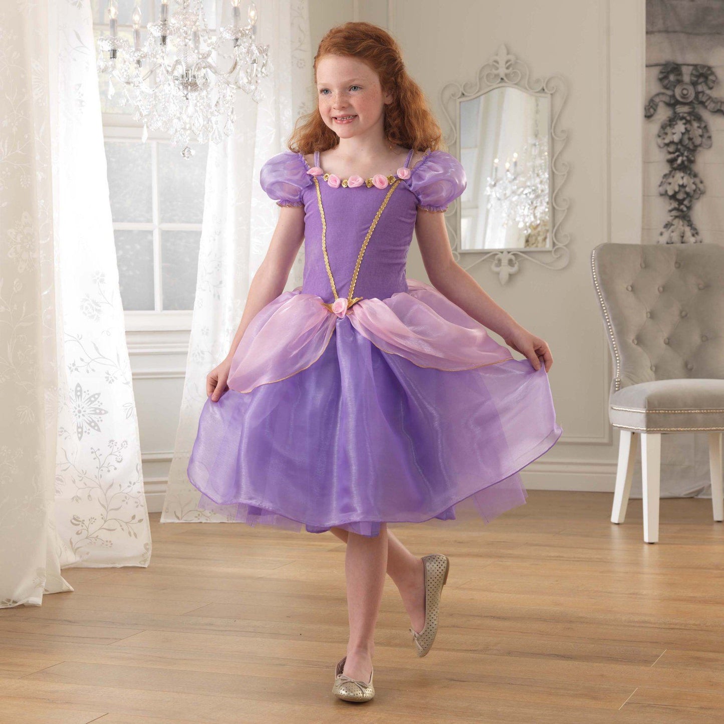 KidKraft Purple Rose Princess Dress Costume 63412 Size XS